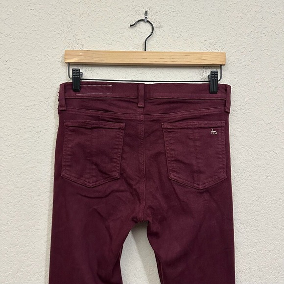 RAG & BONE Mid Rise Skinny Jeans in Port Red - Picture 7 of 12
